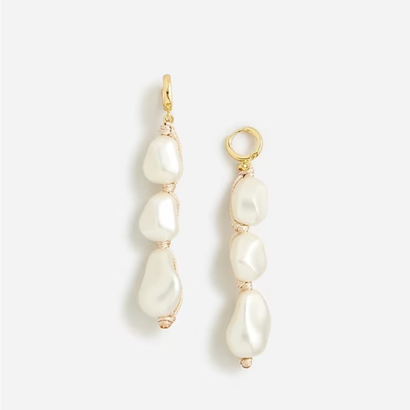 J.Crew Pearl rope linear earrings *DONATING FRIDAY* - Picture 1 of 1